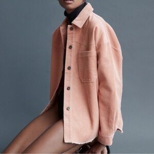 Zara Corduroy Shirt Jacket